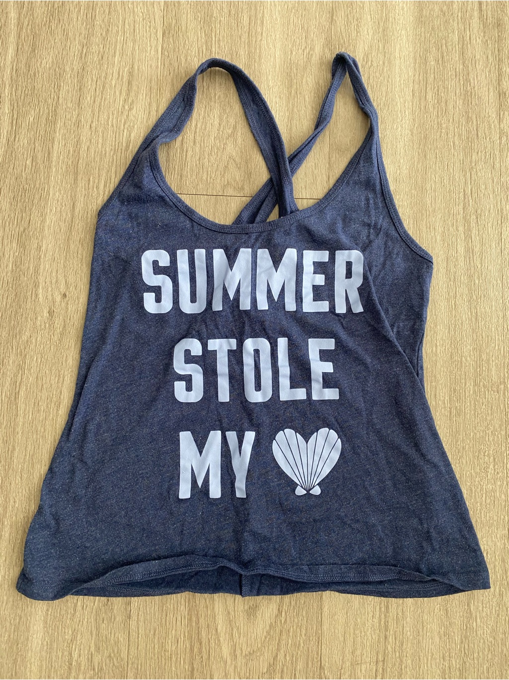 Victoria's Secret Blue ‘Summer Stole My Heart’ Tank Top Women’s Xs